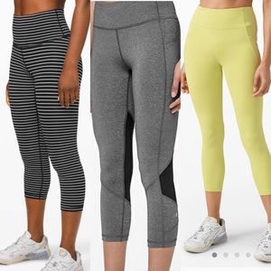 Bundle/Lot of three Size 2 Lululemon leggings